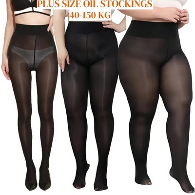 Plus Large Size 150kg Horse Oil Stocking 8D Smooth Glossy Shiny Tights Pantyhose
