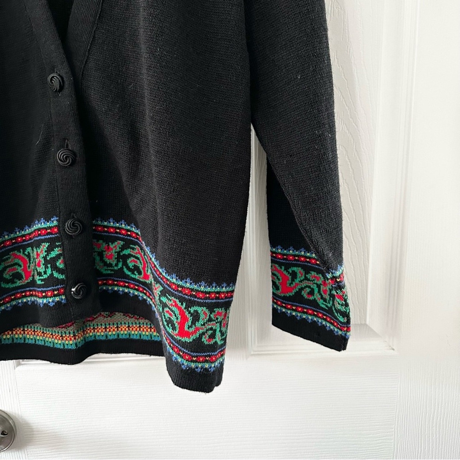 Pendleton Black Virgin Wool Holiday Christmas Scr… - image 5