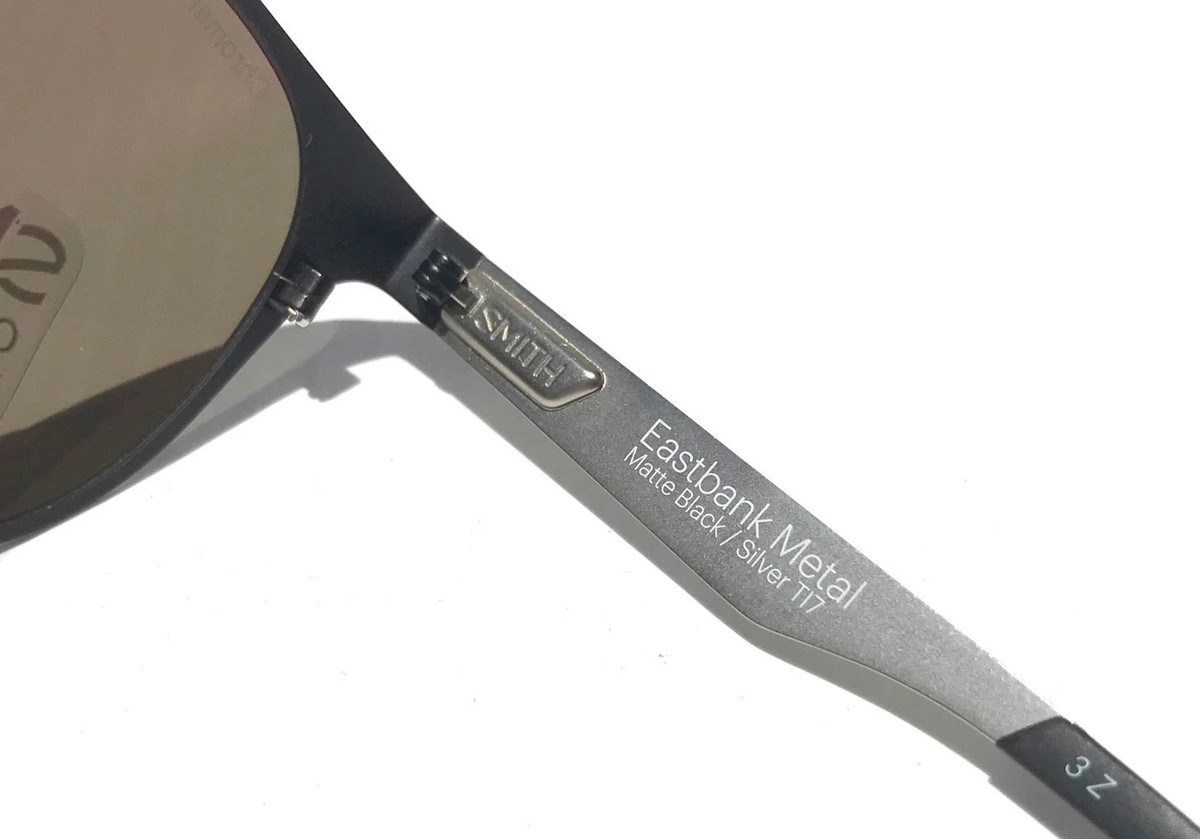 Smith Optics EASTBANK METAL Matte Black ChromaPop POLARIZED Grey