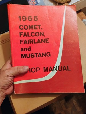 FORD 1965 MUSTANG SHOP MANUAL SERVICE REPAIR FAIRLANE FALCON COMET BOOK