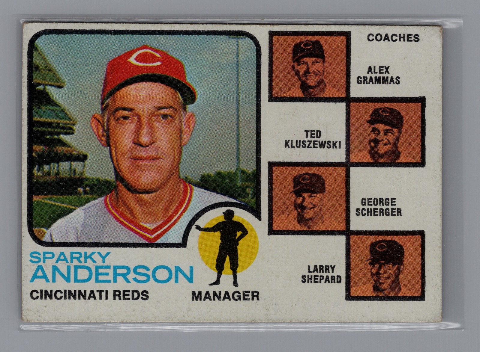 1973 Topps #296 Reds Field Leaders