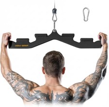 LAT Pull down Bar with 6 Ergonomic Handles, Neutral Grip LAT Pulldown Attachment