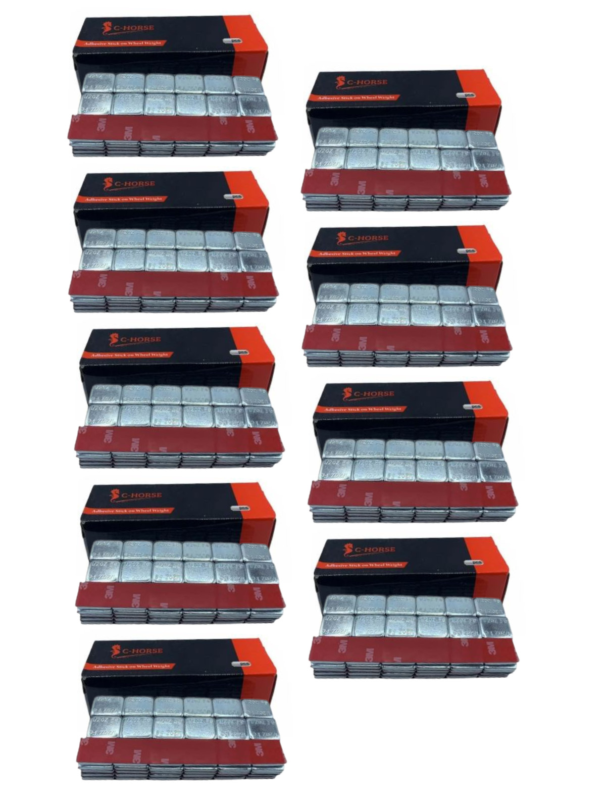 9BOX 1620 pcs 1/2oz 0.50oz ZINC Coated 3M Adhesive Stick on balance Wheel Weight