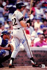 Will Clark Signed San Francisco Giants 81/2x11 Photo BECKETT