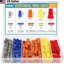 350 Pcs Electrical Wire Connectors Kit, Connector Nuts 350PCS-Assorted