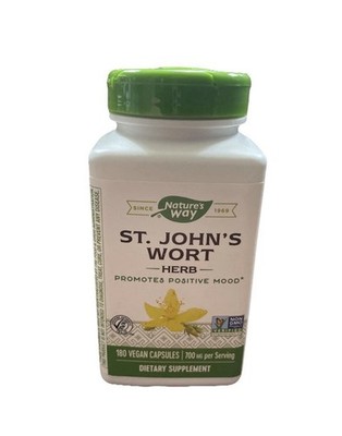 1 Bottles Nature s Way St. John s Wort Herb 180 Vegan Caps 700mg Exp 05/30/2028