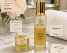 Tata Harper Luxury Skincare Brightening Essence Contouring Eye Balm Tester Set