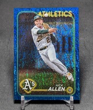 Nick Allen Blue Holo Foil /999 2024 Topps Series 2 Card #599 Athletics/Braves