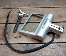 Vintage Stanley No. 600 Light Up Bench Grinder eye shield Complete