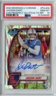 2024 Bowman U Chrome Jaxson Dart STEALTH REFRACTOR Rookie RC Auto #PA-JDA PSA 10