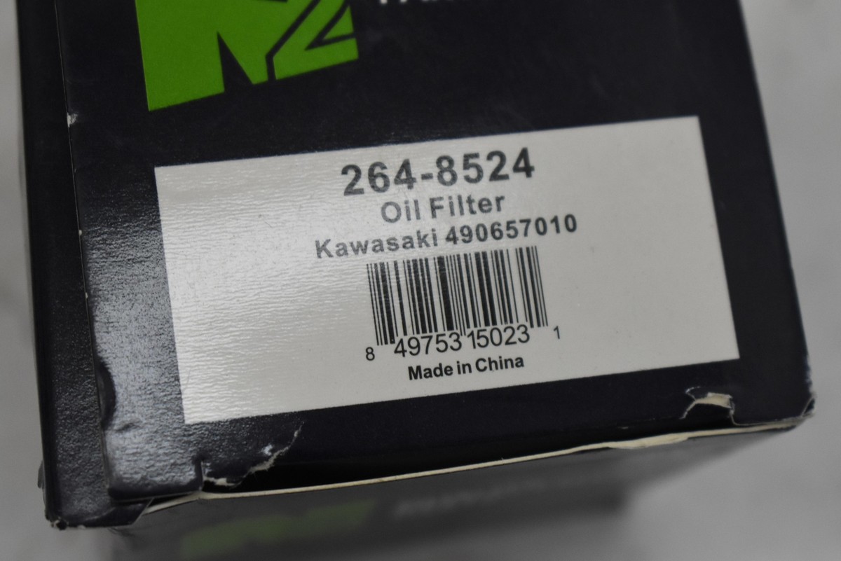 N2 264-8524 Oil Filter Round Black Kawasaki 490657010 Quality