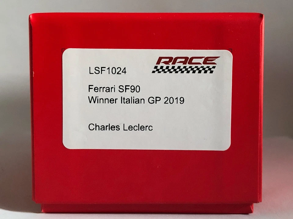 F1 1/43 Looksmart LSF1024 Ferrari SF90 N°16 C.Leclerc 1st Italian GP 2019, New - Immagine 2 di 3