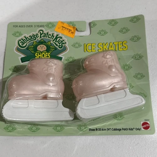NOS IOP Cabbage Patch Kids Pink Ice Skates VTG