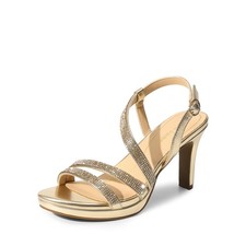 Women's Platform Strappy Heels High Heeled Sandals Open Toe Comfortable Dress...