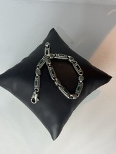 Bracciale In Argento 925 Smeraldo Verde 