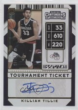 2020 Panini Contenders Draft Picks Tournament Ticket /49 Killian Tillie Auto 8k4