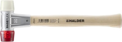 HALDER BASEPLEX-Schonhammer mit Zinkdruckguss-Gehäuse und Holzstiel, Ø 30, N