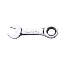 Flzosper 7mm Metric Stubby Box End Head Geared Wrench 72-tooth Ratcheting Co...