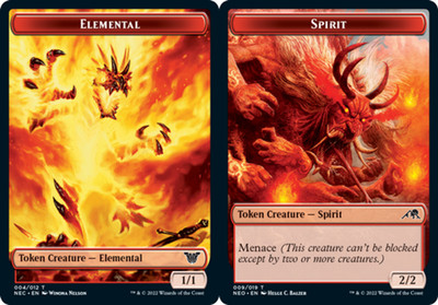 Elemental Token (004) // Spirit Token (009)~009/019 // 004/012~NM~(NEC) - Kamiga