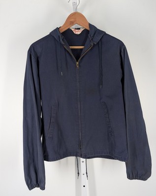 Sportswear Vintage 50s Faded Indigo Twill Work Crown Zipper Hoodie