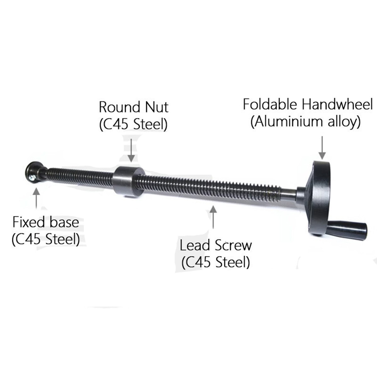 T12 - T30 ACME Thread Lead Screw Nut Vise Clamp Fixture Kit with