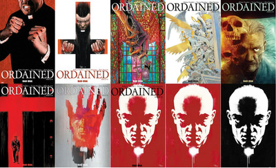 Ordained #1 Cover A B C  1:20 1:50, 1:100, 1:150 Raul Allen