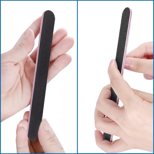 Nail Files Bulk (100 Pack), Professional Emery Board 100/180 Grit Nail File D... - Picture 5 of 7