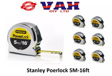 Stanley PowerLock Classic Pocket Tape 5m / 16ft (Width 19mm) (0-33-553) 6 Pack