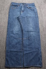 Vintage Y2K Rocawear Jeans Men's 36x32 Baggy Wide-leg Hip-Hop Dark Wash Skater