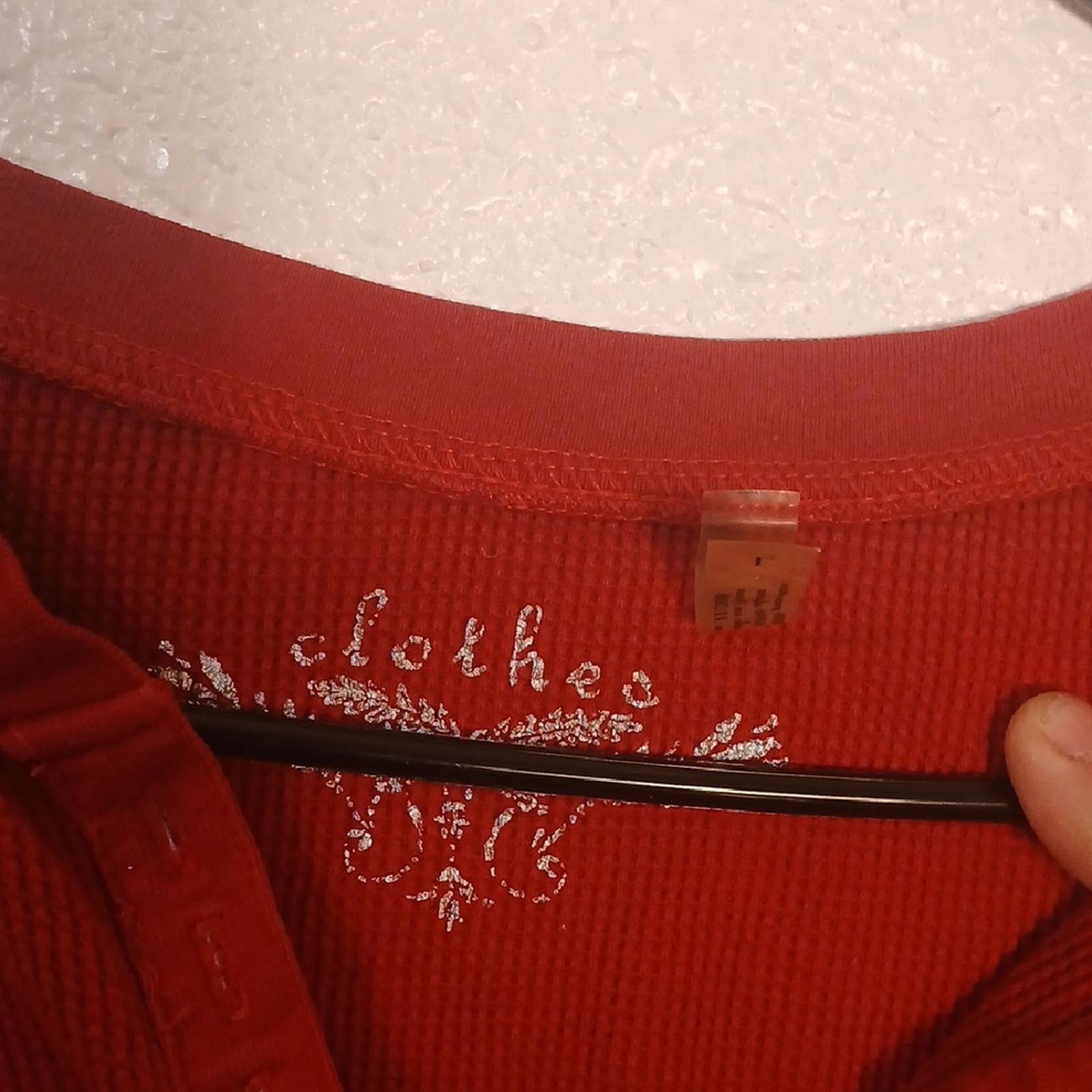 Chic Red Button-Down Blouse - image 2