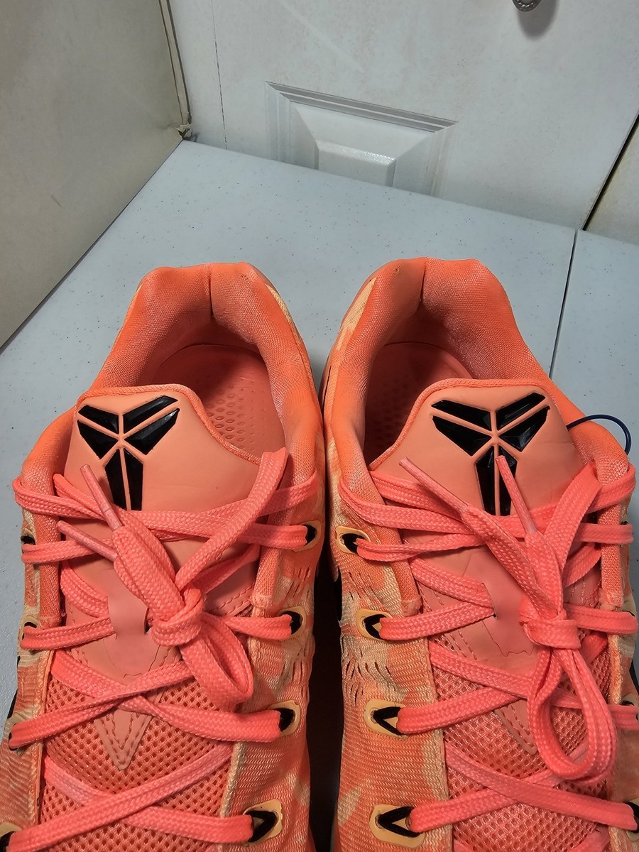 Nike Kobe 9 EM Low Bright Mango Peach Orange Size 14 646701-880 | eBay