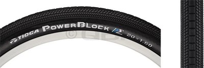Tioga POWERBLOCK bmx tire  20 x 1.6
