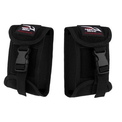 2 Stück Tauchen Gewichtstasche Quick Release Buckle Strap Pouch