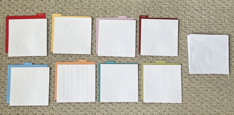 Lot Of Embossed Cards And Envelopes 