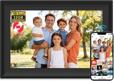 FRAMEO Digital Photo Frame 10.1 Inch WiFi Digital Photo Frame with Touch Screen