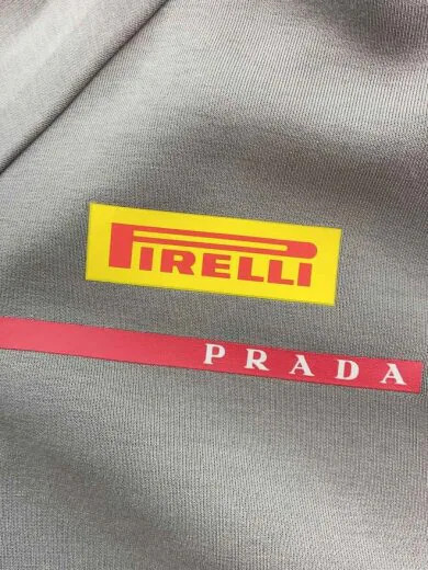 PRADA LINEA ROSSA Zip Hoodie/ Size M/ Polyester/ Gray/ Print/ ACU1 2019 4080 thumbnail 8