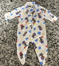 Vintage Mickey Pjs birth to 12 pounds