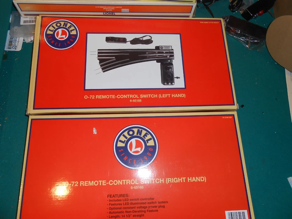 Lionel Pair of Lionel Modern O72 switch Tracks New LED Bulbs 1 Left & 1 Right - Image 4 of 4