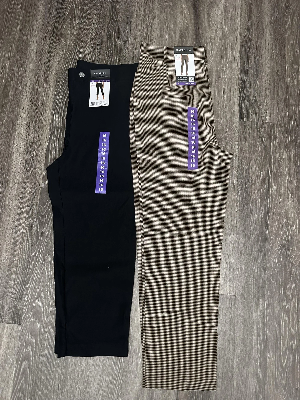 Rafaella Stretch Capri Pants Womens 16 Lot of 2 Twill Zip Comfort Pockets Career
Opens in a new wind
