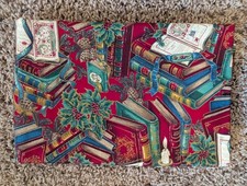 1 2/3 yards of Christmas fabric, Cranston print works