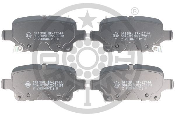 Optimal BP-12744 BremsklöTze, BremsbeläGe Hinten FüR Chevrolet (Sgm) Cruze Stufe-image