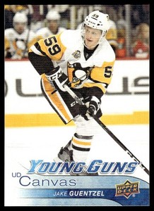 2016-17 Upper Deck UD Canvas Young Guns Jake Guentzel Rookie #C235 A