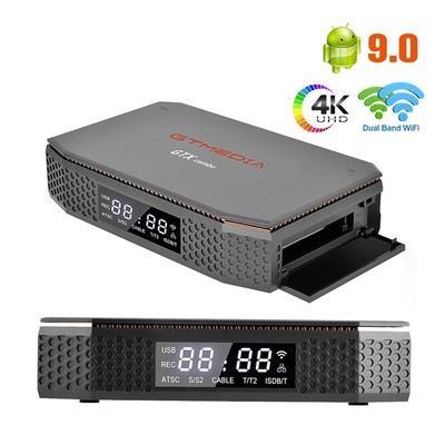 8K Android Smart TV Streaming Box ATSC 1.0 Satellite DVR Recorder CI+ HDD Player