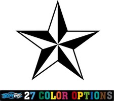 Nautical Star Vinyl Decal Sticker Car Truck Window