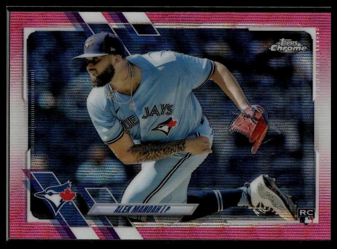 2021 Topps Chrome Update #USC65 Alek Manoah Pink Wave Refractor RC