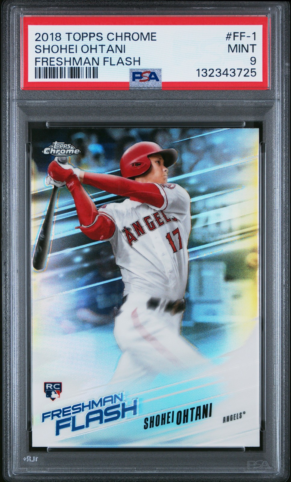 2018 TOPPS CHROME FRESHMAN FLASH #FF-1 SHOHEI OHTANI PSA 9