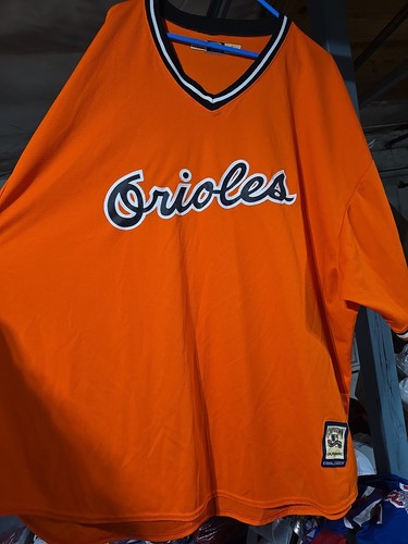 Vtg Majestic MLB Cooperstown Collection Baltimore Orioles Practice Jersey SZ 5XL - Picture 1 of 23