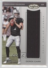 2017 Certified Fabric of the Game 6/99 Derek Carr #FG-DC 7m3