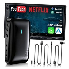 Magic AI Box, Wireless CarPlay/Android Auto Adapter, Car Video Jet Black Finish