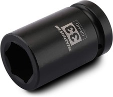 Mixpower 1 Inch Drive Deep Impact Socket Cr-mo 33mm 6 Point Radius 33mm Mixpower 1 Inch Drive Deep Impact Socket Cr-mo 33mm 6 Point Radius 33mm